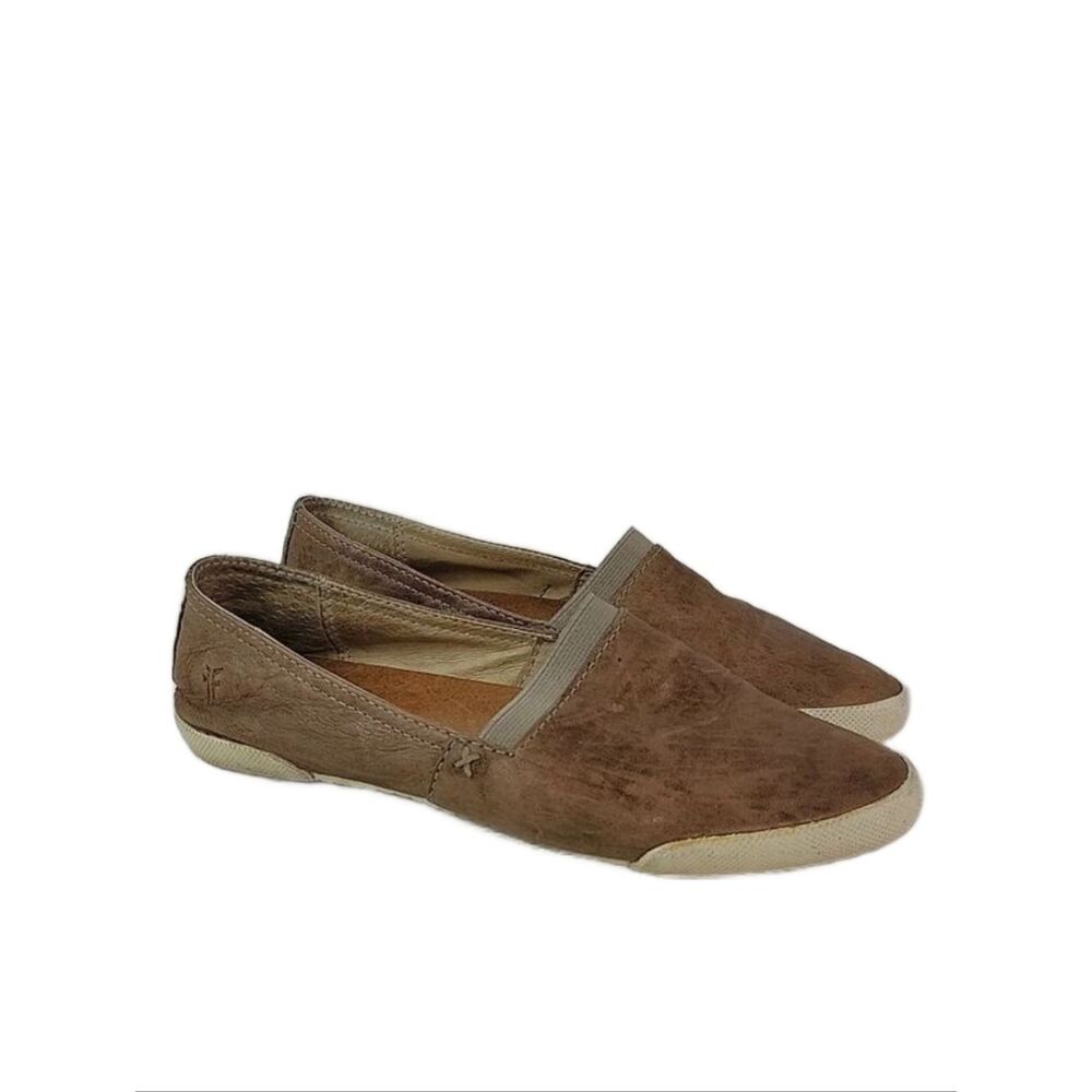 Frye Melanie Brown Leather Women's Slip On Shoes